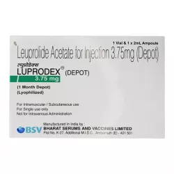 Лейпрорелин (Люкрин депо аналог, Элигард аналог) 3.75мг :: Luprodex лиофил. для приг. р-ра для п/к введ. №1 фото